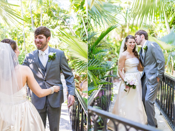Filda Konec Photography - Hemingway House Wedding - bride and groom hug after first look