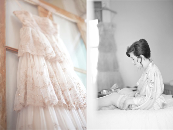 Kali Norton Photography - Mandeville Spring Wedding - wedding dress with bride getting ready 