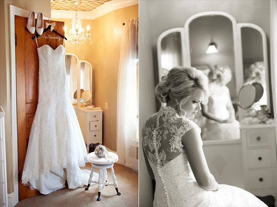 KimAnne Photography - iowa-backyard-wedding - dress-shoes-bride-getting-ready