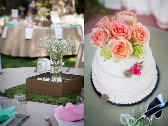Johnstone Studios - fairytale nevada wedding, wedding table centerpiece and wedding cake