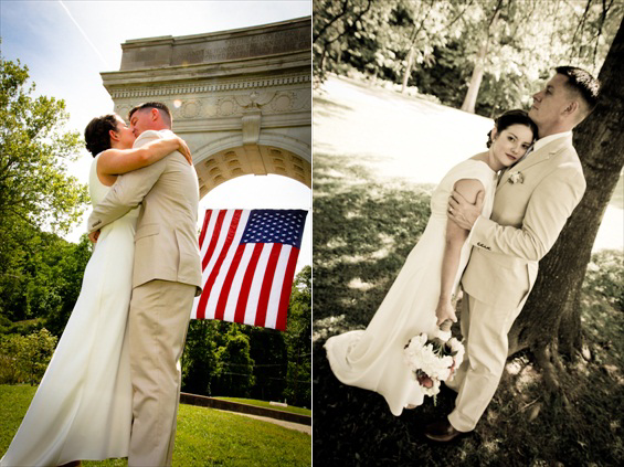 Sarah Brinegar Photography - huntington wedding at the veterans memorial arch