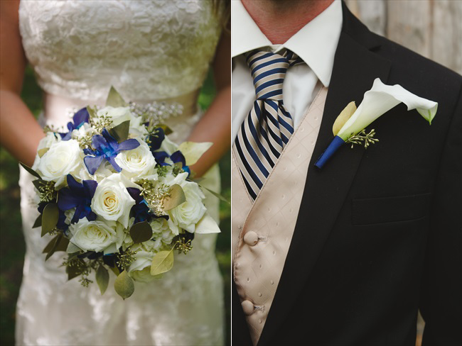 blue and gold wedding theme