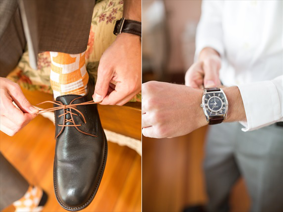 Filda Konec Photography - Hemingway House Wedding - groom's shoes, socks, and watch