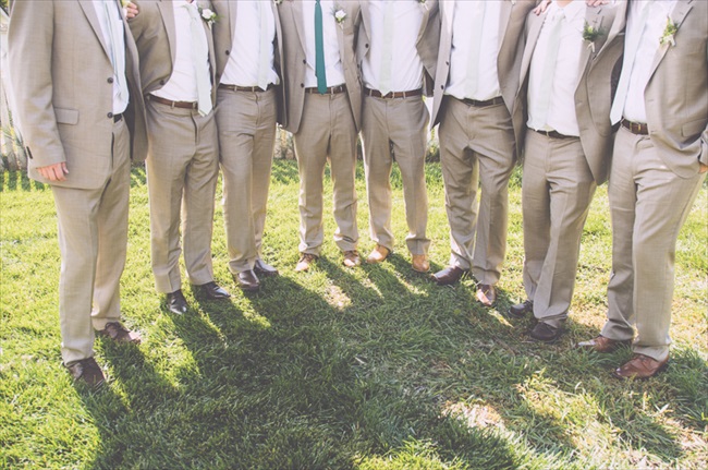 The Groomsmen | Photo: Searching for the Light Photography LLC | via https://emmalinebride.com/real-weddings/colorado-chic-wedding-kendall-brian/