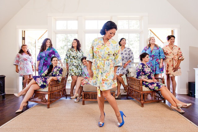colorful bridesmaid robes love this one