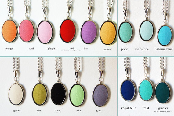 colorful initial necklace pendants