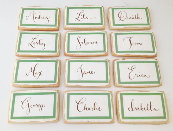 cookie place card favors