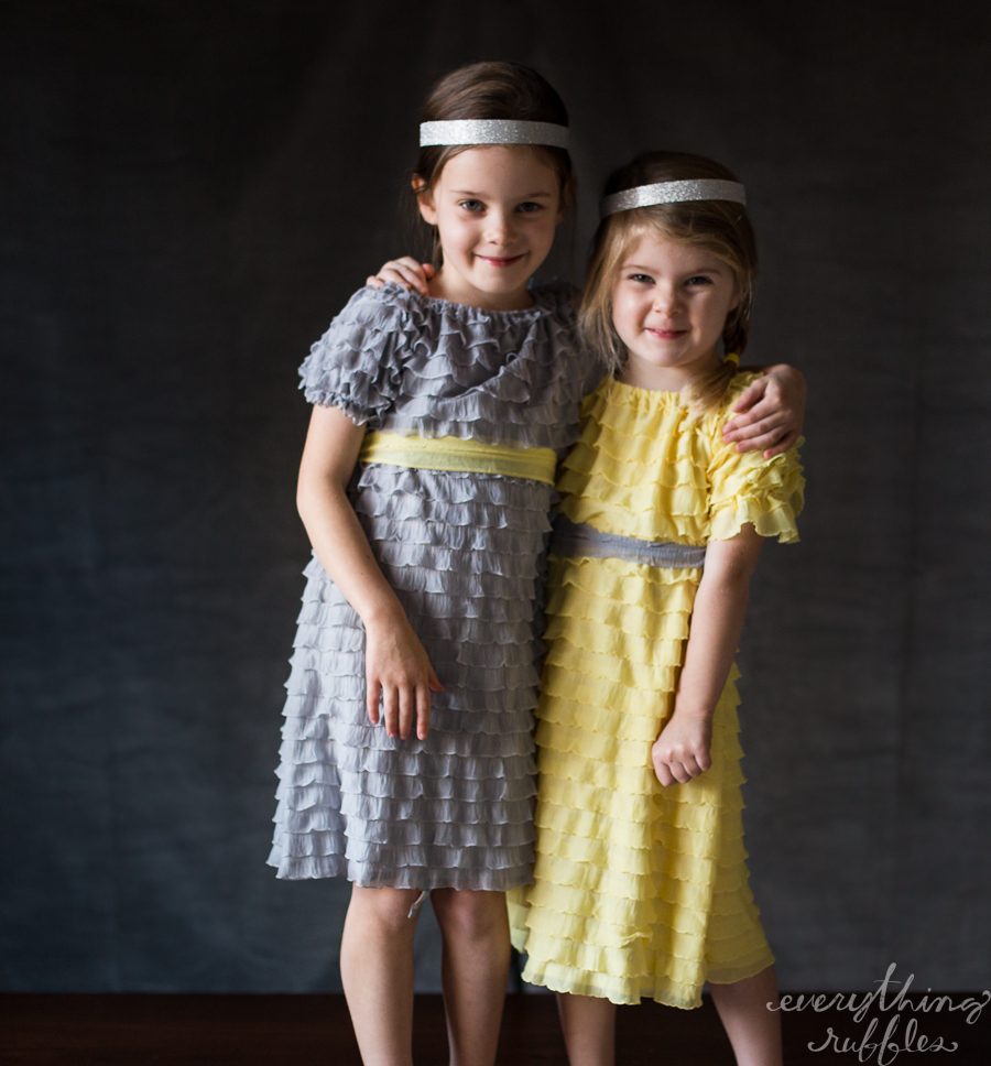 flower girl dress with short sleeves - copyright Everything Ruffles-9321