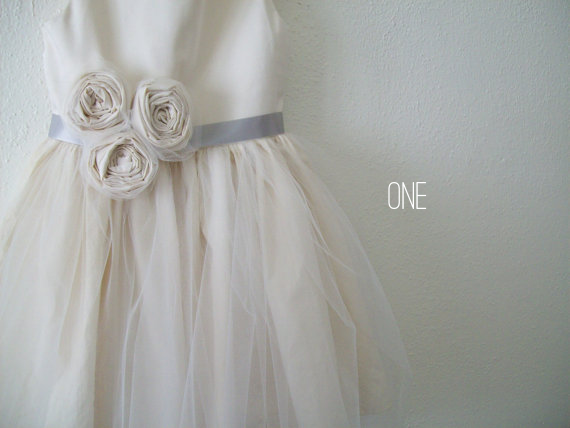 Cotton Flower Girl Dresses (by Olive & Fern via EmmalineBride.com) #handmade #wedding