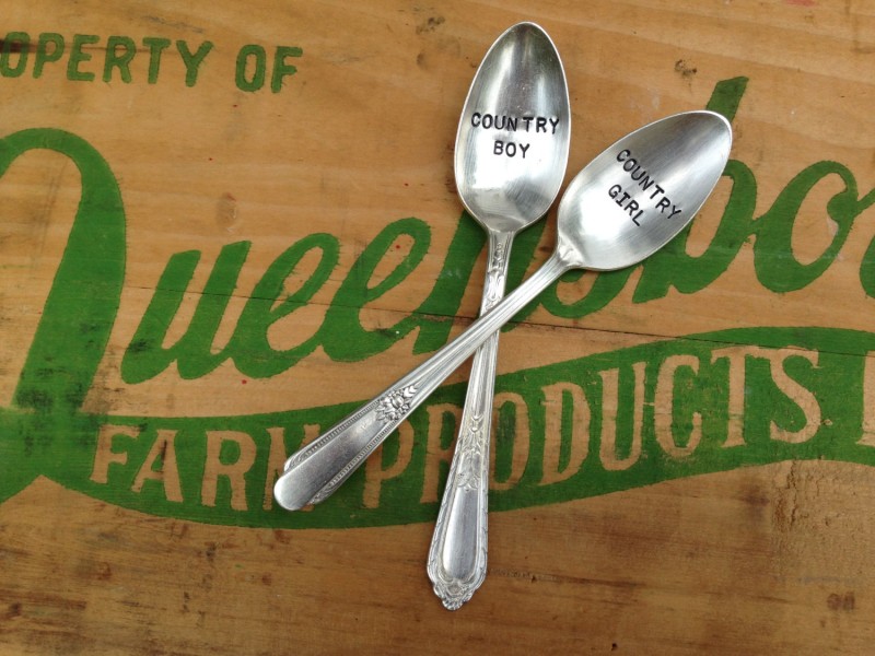 country boy country girl spoons