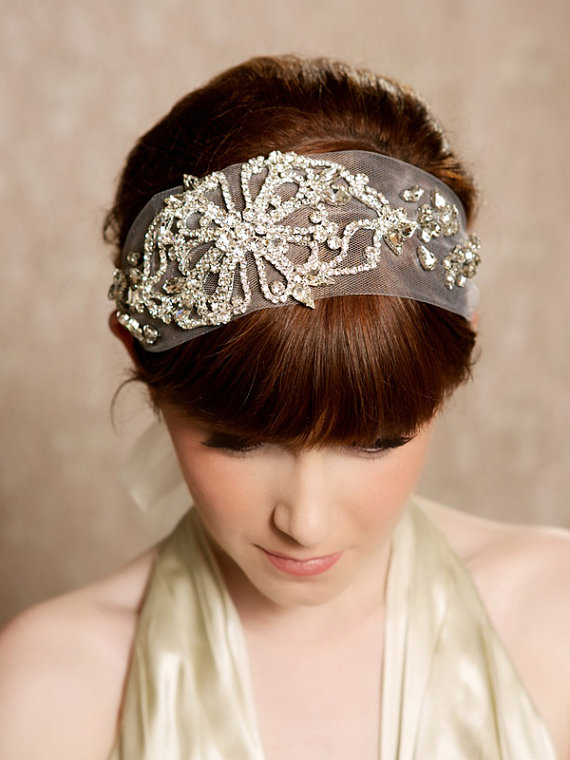 Crystal Headband (by Gilded Shadows) - Gatsby / 1920s Hair Accessories