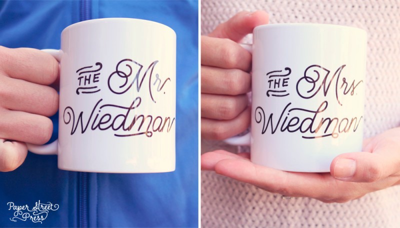 custom coffee mugs for mr and mrs
