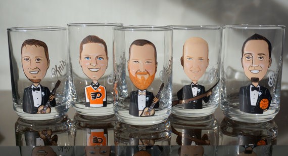 personalized glassware gifts | http://emmalinebride.com/bridesmaids/personalized-glassware-gifts/