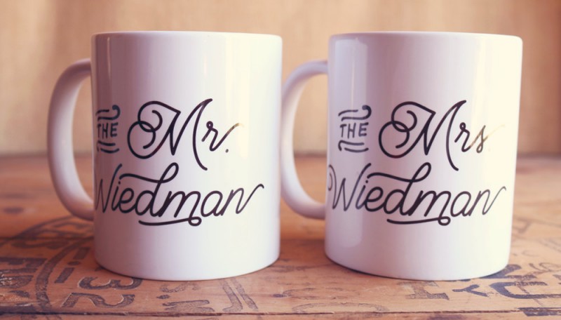 customized mr and mrs coffee mugs