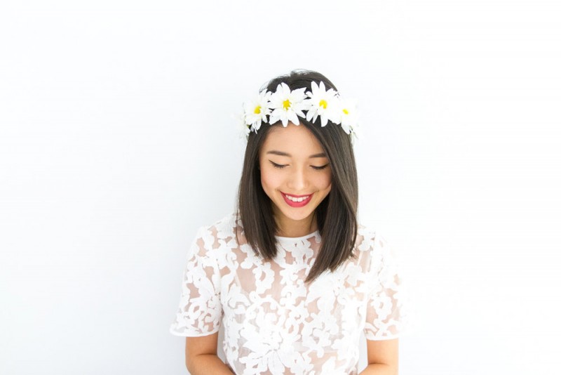 daisy chain flower wreath by k is for kani | daisy ideas theme weddings