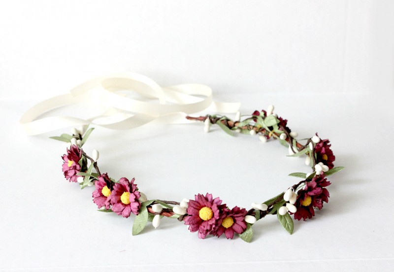 daisy floral crown | daisy ideas theme weddings