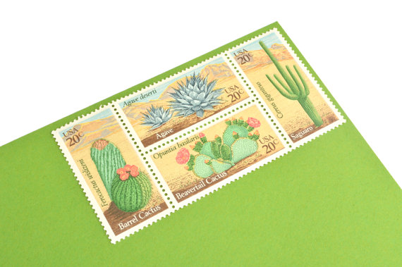 desert plant stamps by gubbagumma