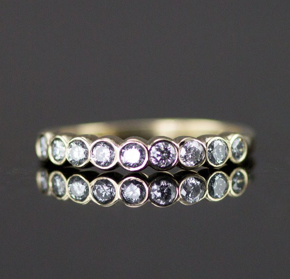 diamond band | handmade wedding rings | https://emmalinebride.com/jewelry/handmade-wedding-bands/