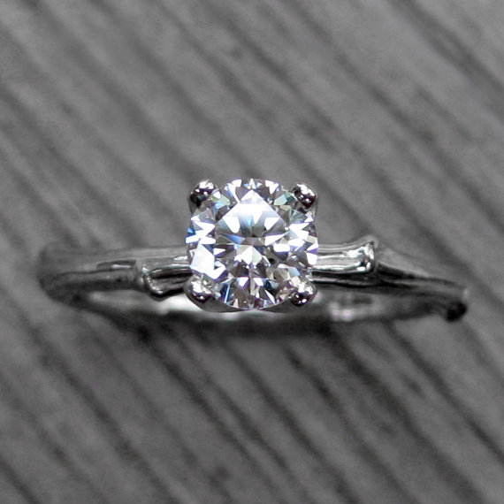 diamond ring with twig band