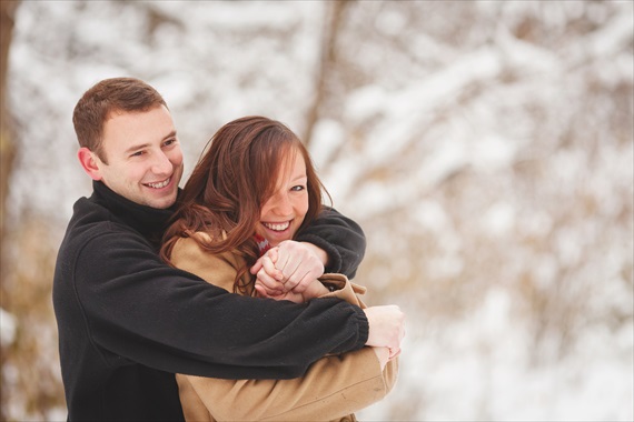 Rachael Schirano Photography - snowy engagement session