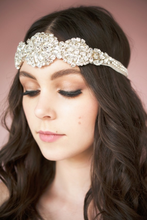 doris crystal headband | Bridal Headband With Veil via http://emmalinebride.com/bride/bridal-headband-with-veil/