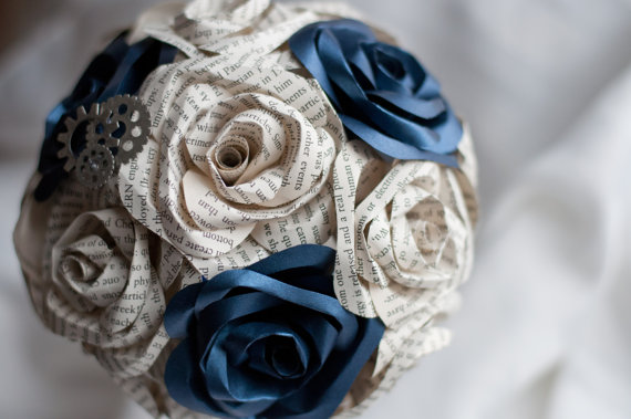 dr who paper flower bouquet via 7 Paper Flower Bouquets to Pick for Weddings