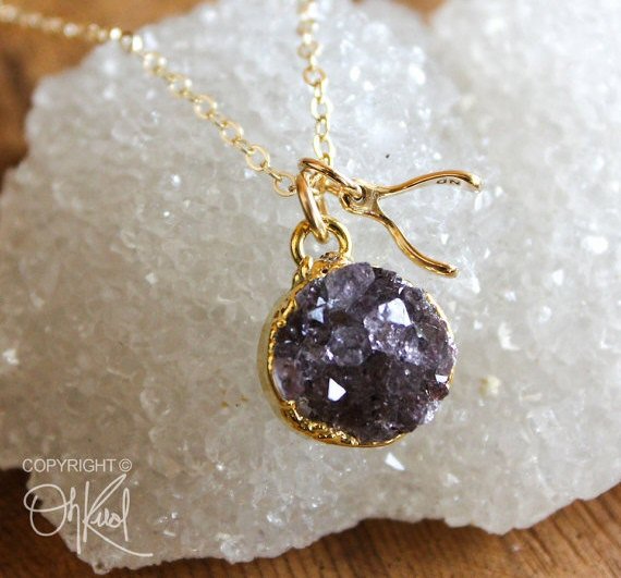 Best Bridesmaid Gifts from A-Z (via EmmalineBride.com) - druzy necklace by ohkuol