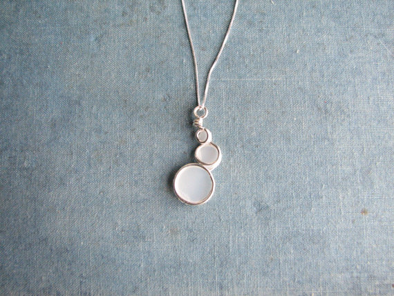eco-friendly jewelry - necklace made from repurposed milk jug