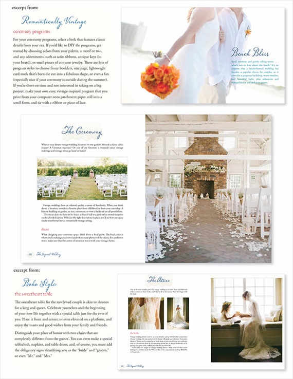 excerpts from the inspired wedding // how to plan a themed wedding