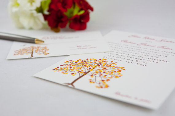 fall wedding invitations | via Fall Wedding Invitations