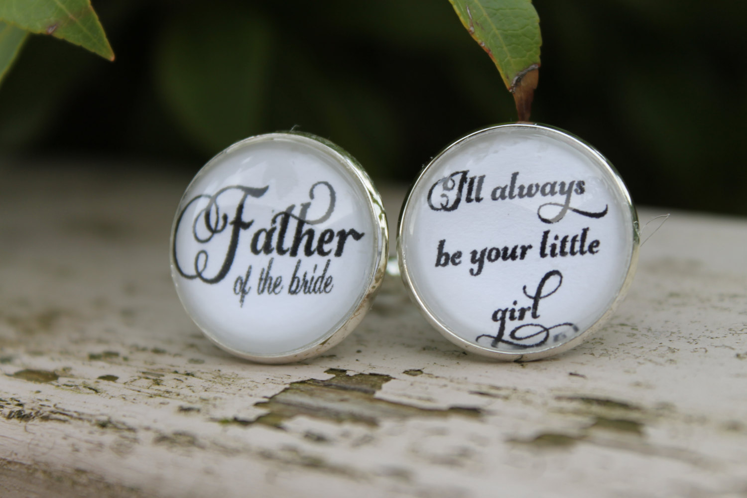 father of the bride cuff links always be your little girl