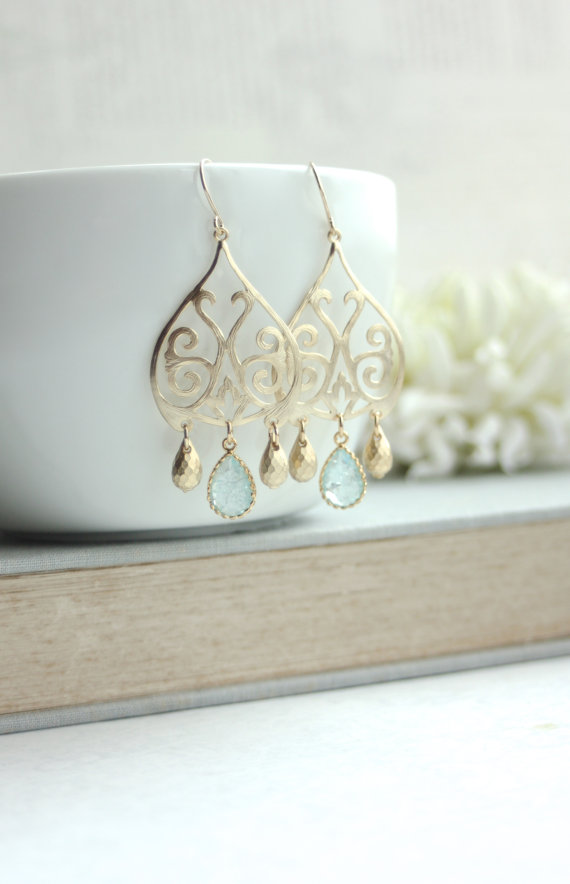 gold earrings - moroccan wedding jewelry