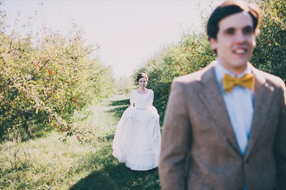 first look - bride and groom - justin battenfield