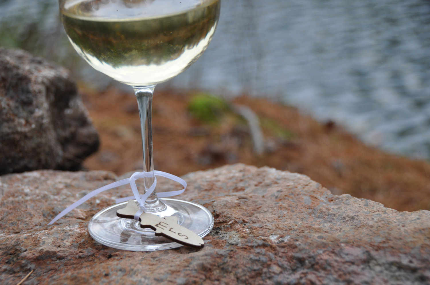 fish wine charms by lace and twig