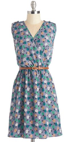 floral-bridesmaid-dress-with-belt