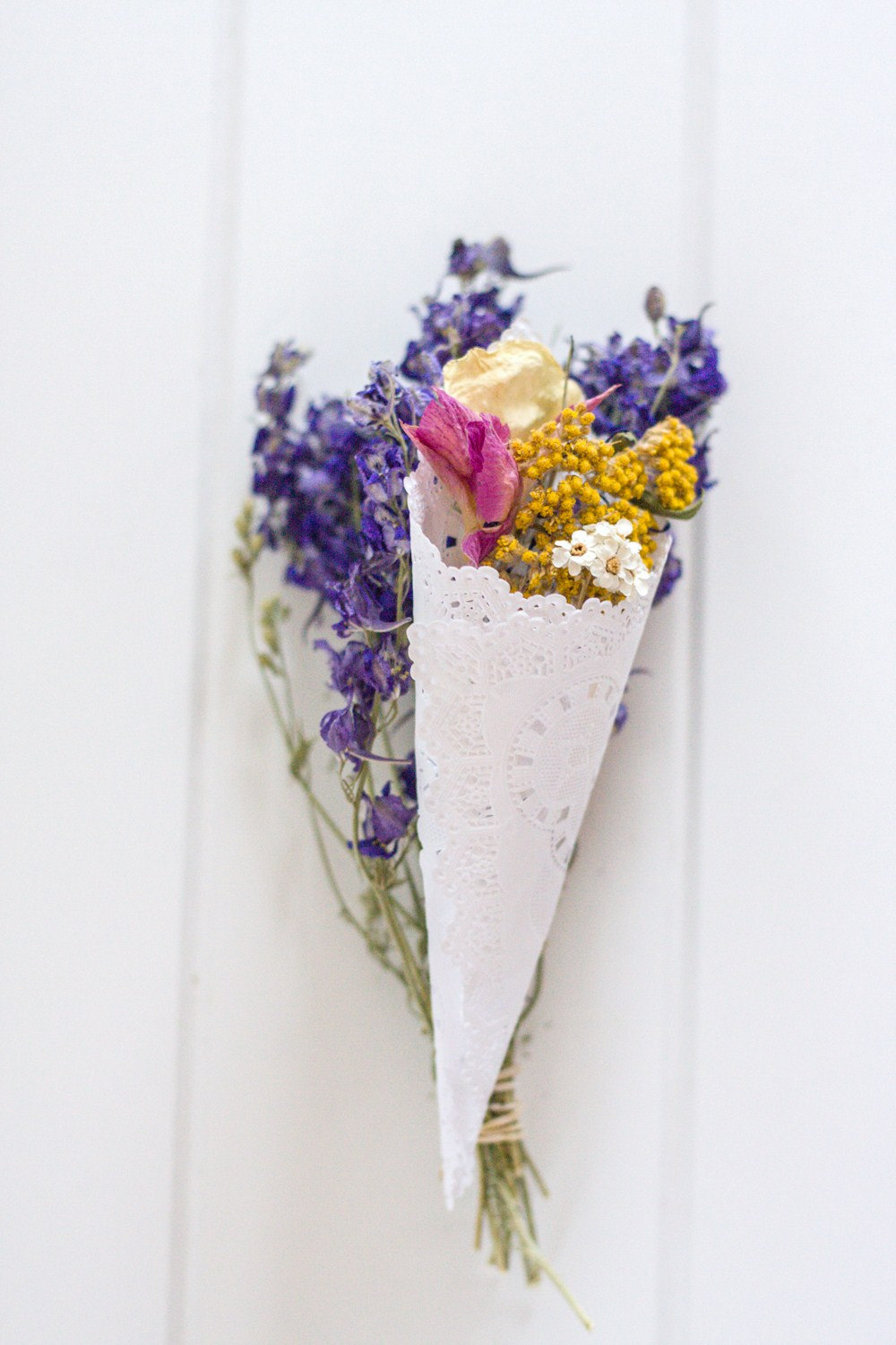 flower confetti cone for wedding ceremony toss