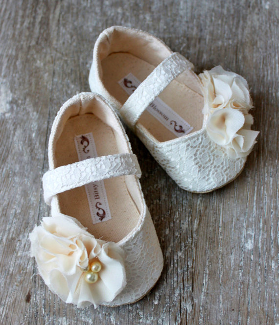 Formal Flower Girl Dress Shoes (by Bitsy Blossom) #handmade #wedding