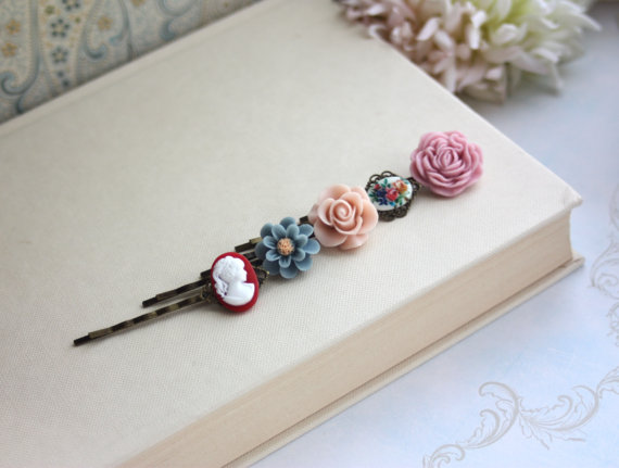Best Bridesmaid Gifts from A-Z (via EmmalineBride.com) - floral hair pins by marolsha