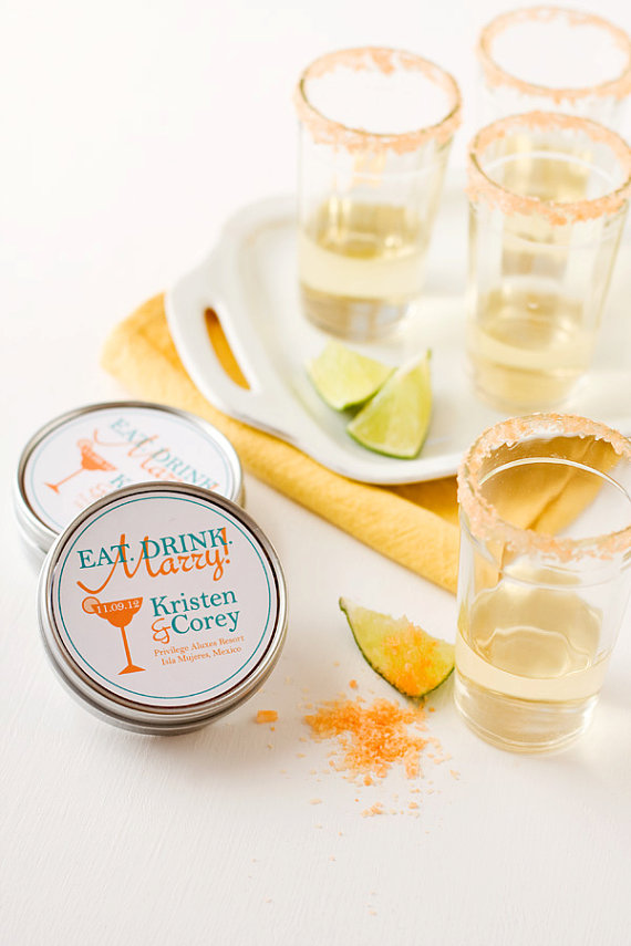 5 Foodie Wedding Favors: #4 Cocktail Sugars + Salts (by Dell Cove Spices via EmmalineBride.com) #favors #handmade #wedding #foodie