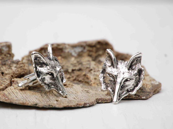 fox cuff links by redtruckdesigns