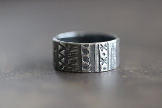 geometric ring | handmade wedding bands | https://emmalinebride.com/jewelry/handmade-wedding-bands/