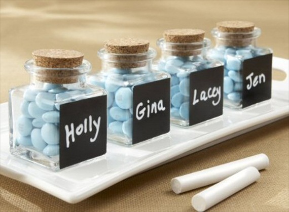 glass and cork favor bottles wedding favor containers