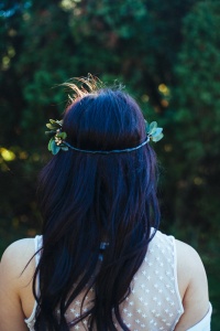 gold berry hair crown - winter wedding accessories