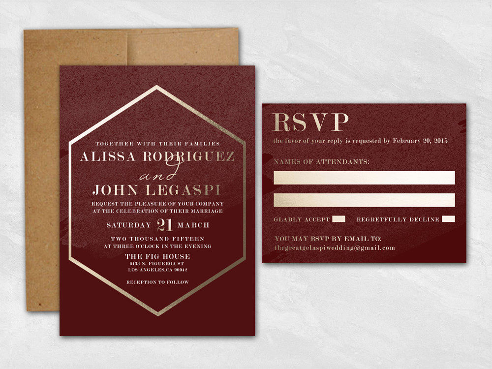 Email RSVP for Wedding Invitations