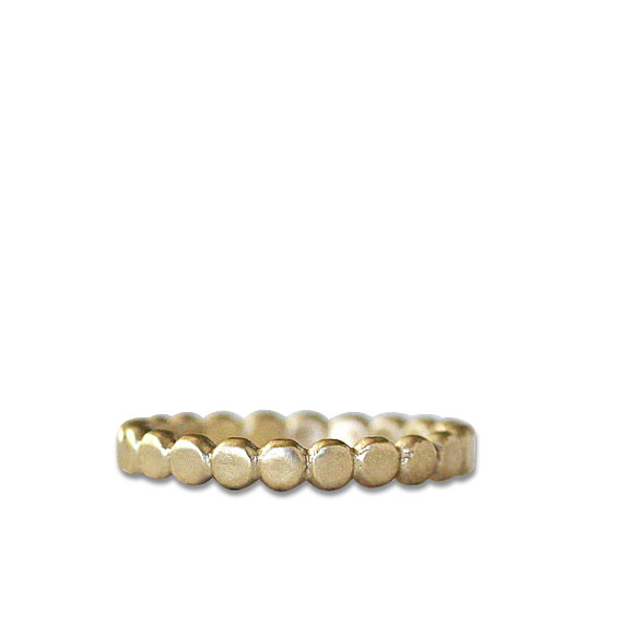 gold pebble ring