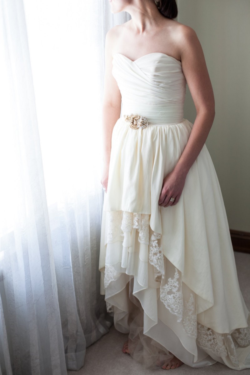 Brooch Dress Sash | https://emmalinebride.com/bride/brooch-dress-sash/