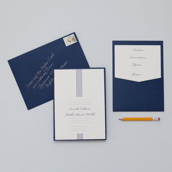 how to coordinate your wedding - gramercy invitation (by dear lc)