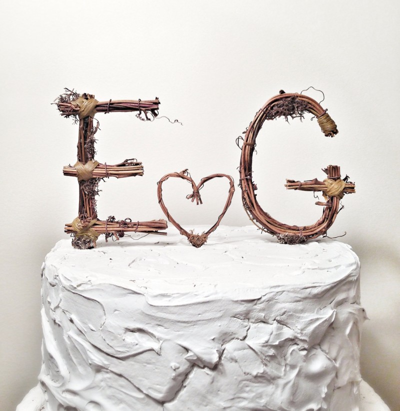grapevine cake topper by the original twig