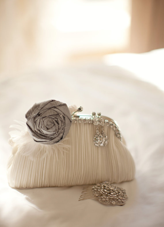 rosette wedding garter