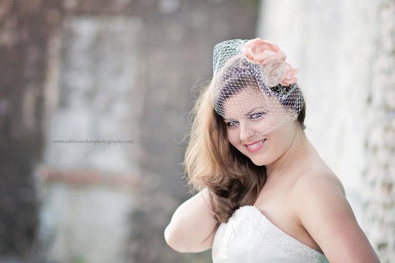 How to Wear a Birdcage Veil with Hair Down Hairstyles (veil by brown eyed girls boutique)